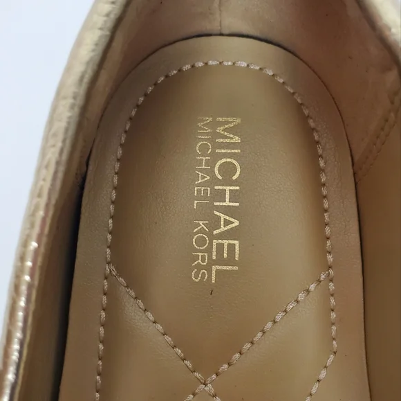 MICHAEL KORS Juliette Loafer Driving Moc Metallic Gold - Picture 10 of 12